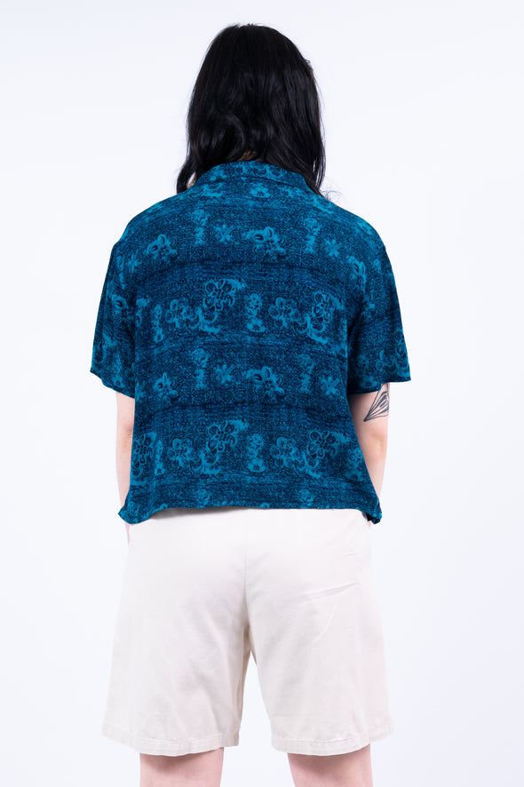 Vintage 90's Cropped Sheer Shirt