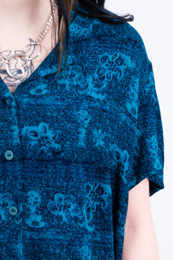 Vintage 90's Cropped Sheer Shirt