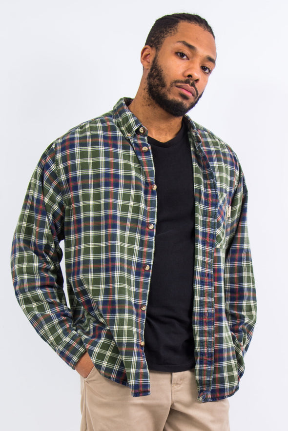 Woolrich Green Check Flannel Shirt