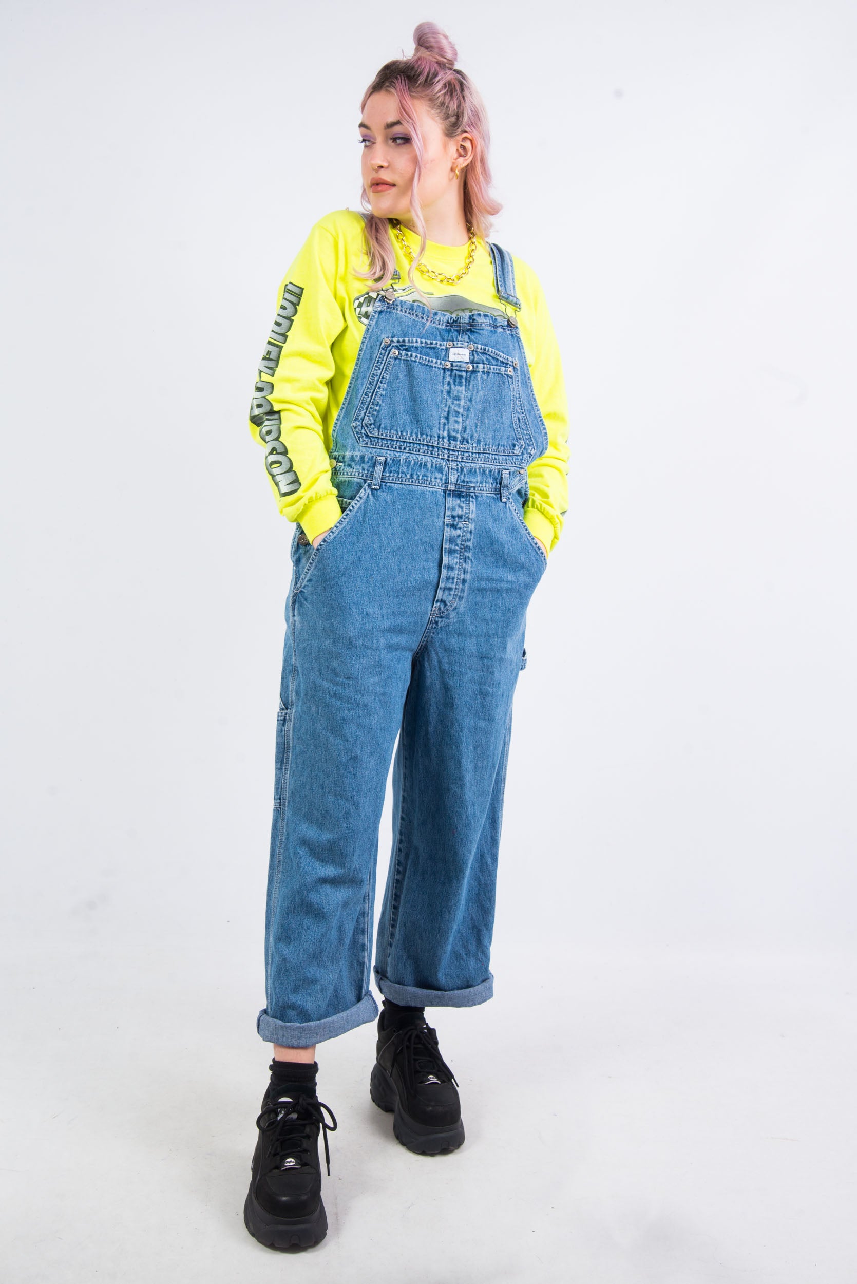 Vintage 90's Calvin Klein Denim Dungarees THE VINTAGE SCENE