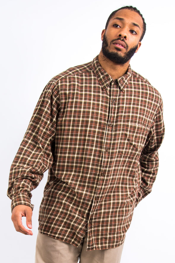 Woolrich Brown Check Flannel Shirt
