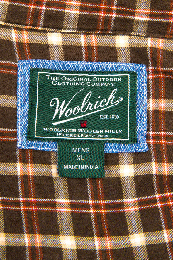 Woolrich Brown Check Flannel Shirt