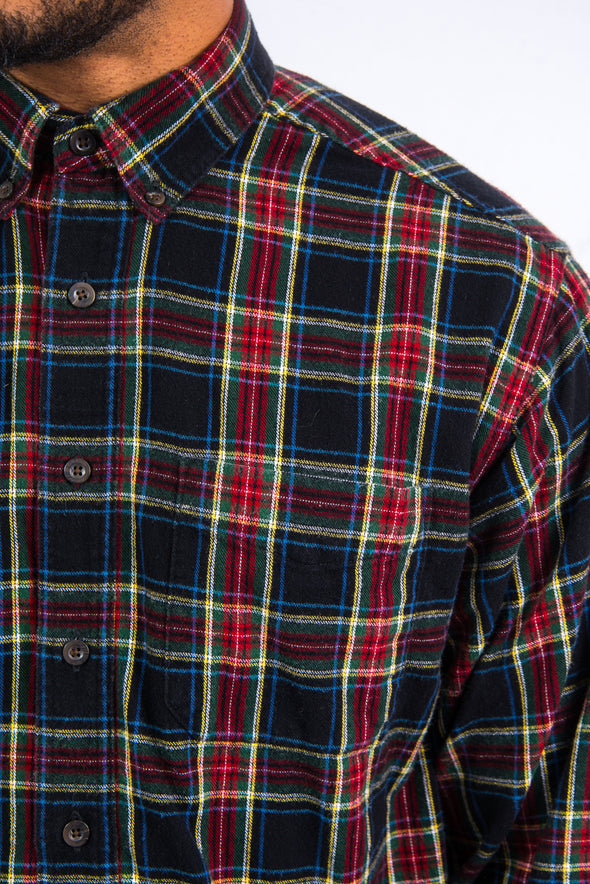 90's L.L. Bean Tartan Check Flannel Shirt