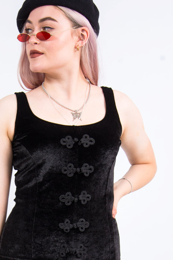 Vintage 90's Gothic Velvet Vest