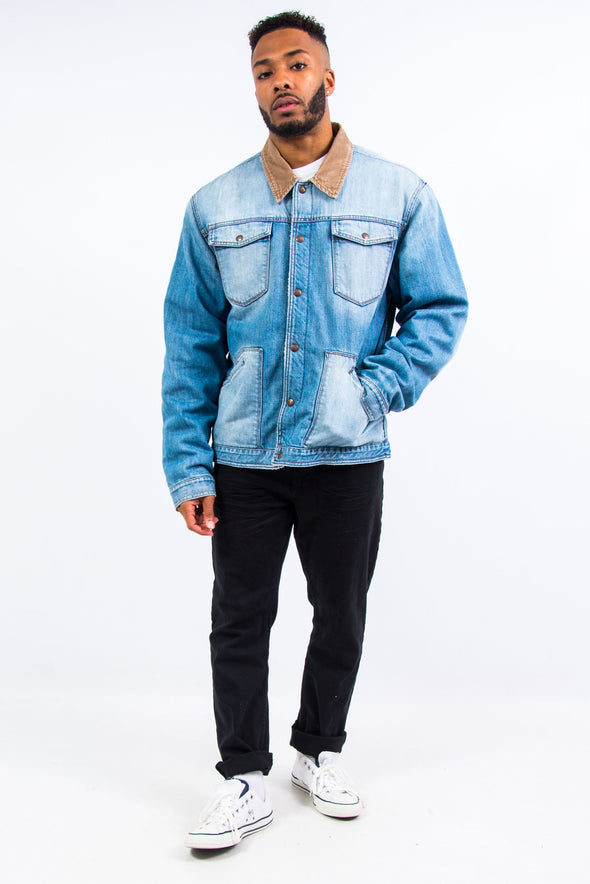 90's Calvin Klein Sherpa Denim Jacket