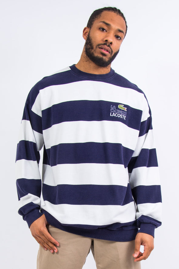90's Vintage Lacoste Striped Sweatshirt