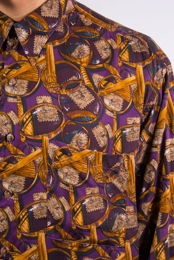 Vintage 90's Crazy Patterned Ike Behar Shirt