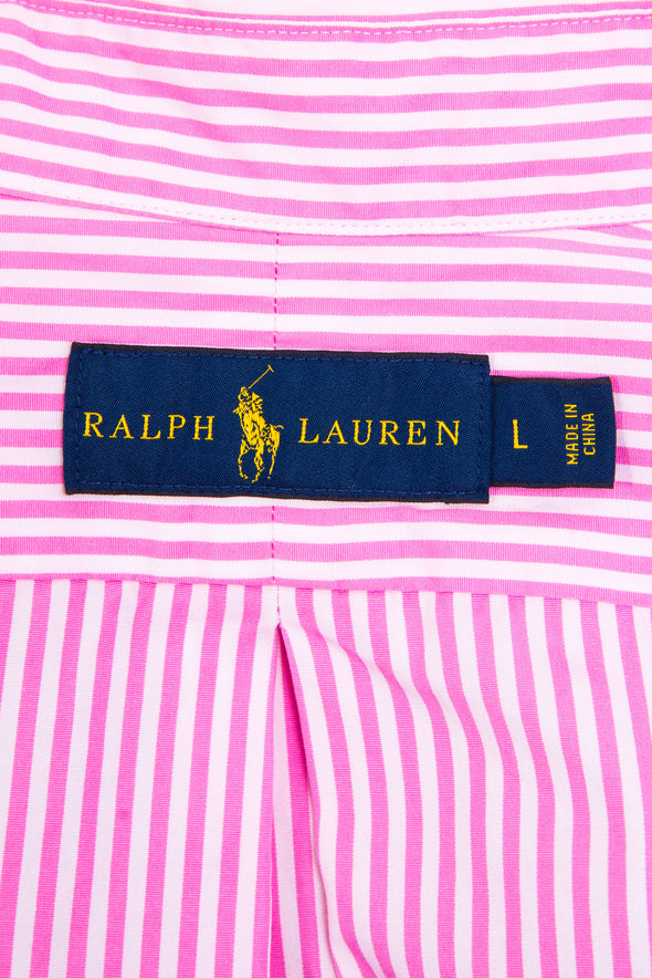 Pink Striped Ralph Lauren Shirt