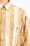 90's Short Sleeve Abstract Stripe Shirt