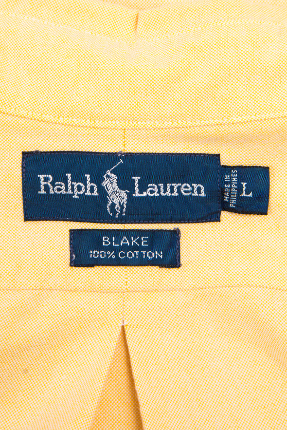 90's Ralph Lauren Plain Yellow Shirt