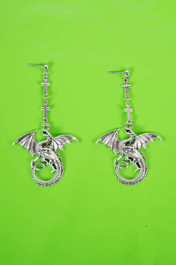 Y2K Dragon Earrings