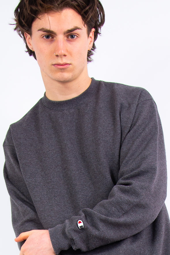 Vintage Plain Grey Champion Sweatshirt