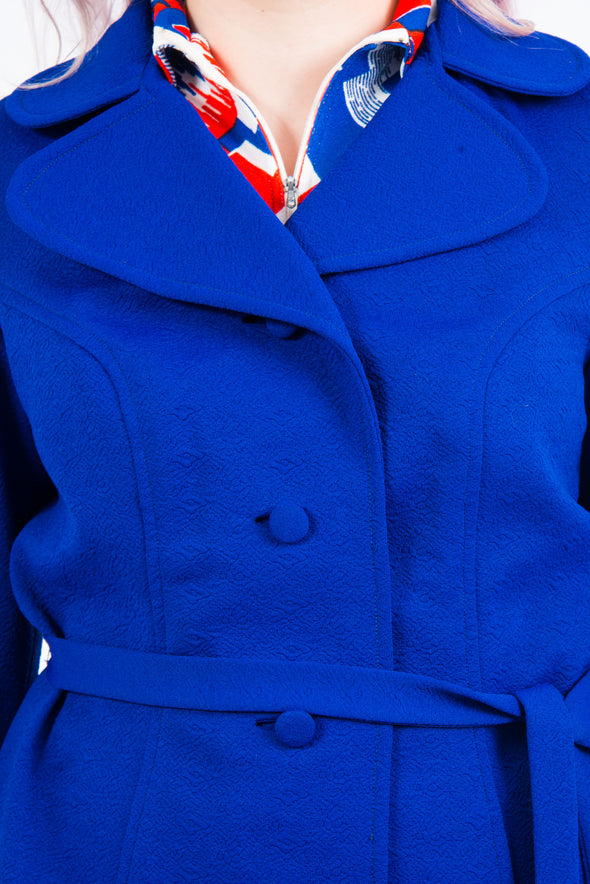 Vintage 70's Cobalt Blue Jacket