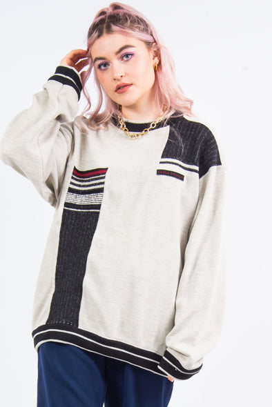 Vintage 90's Abstract Cotton Knit Jumper