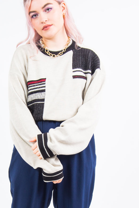 Vintage 90's Abstract Cotton Knit Jumper