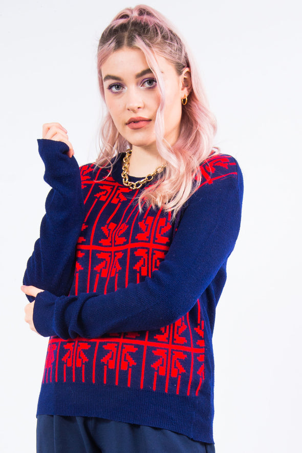 Vintage 90's Abstract Knit Jumper