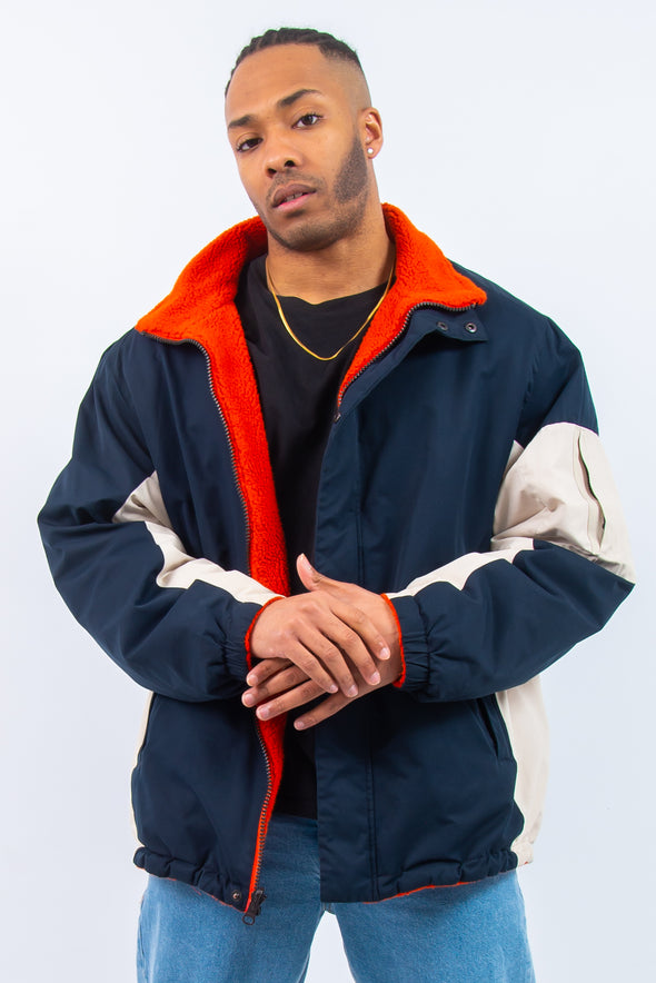 90's Nautica Reversible Fleece Jacket