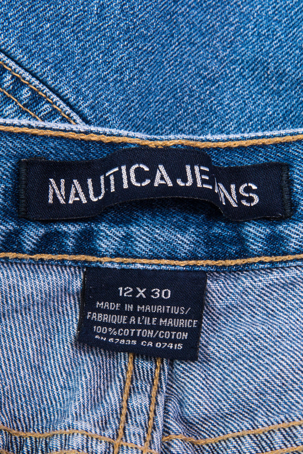 Vintage Y2K Nautica Distressed Denim Shorts