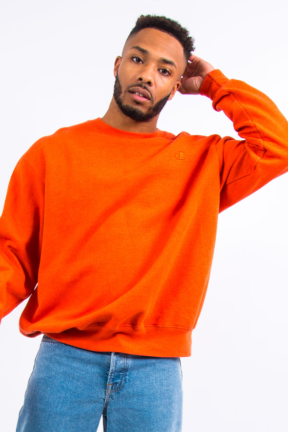 90s Orange Champion Sweatshirt
