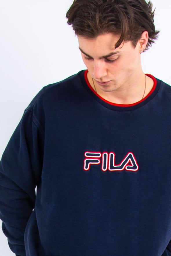 00's Vintage Fila Spell Out Sweatshirt
