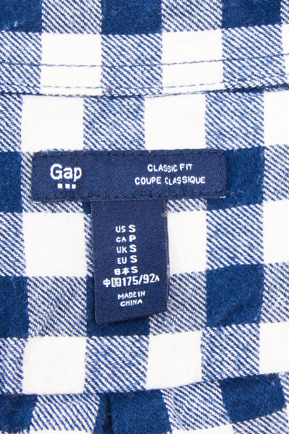 Vintage Gap Cropped Check Shirt