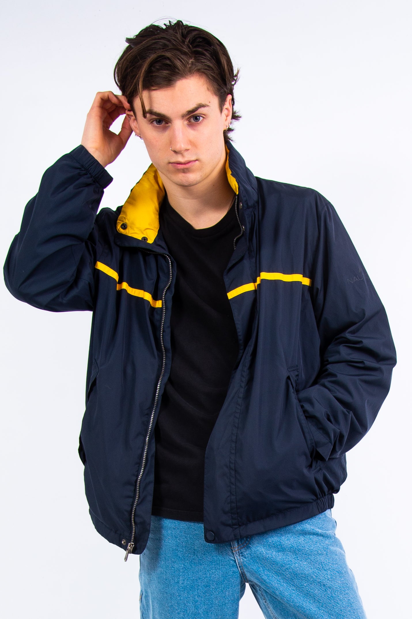 Nautica half zip jacket, Men's Fashion, Coats, Jackets and Outerwear on  Carousell