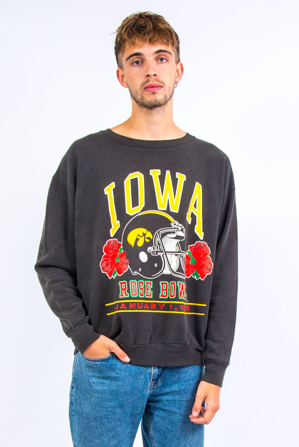 1991 Vintage Iowa Hawkeyes Rose Bowl Sweatshirt