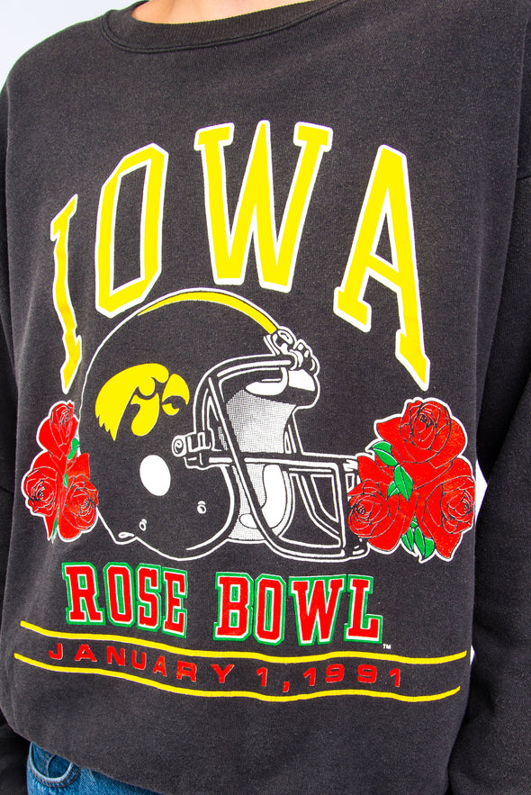1991 Vintage Iowa Hawkeyes Rose Bowl Sweatshirt
