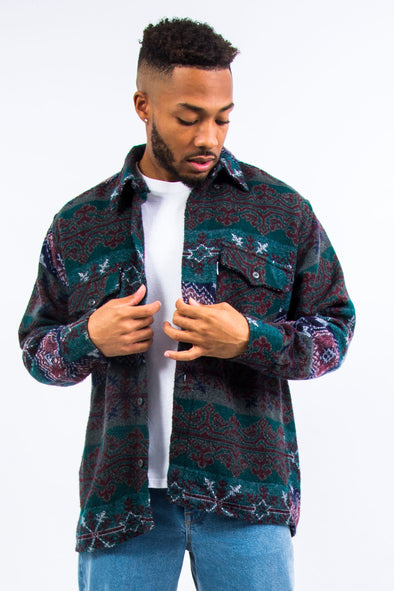 Vintage Thick Woven Pattern Shirt