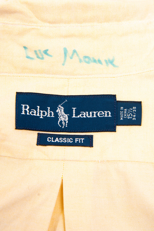 Vintage Ralph Lauren Pastel Yellow Shirt