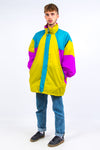 90's Waterproof K-Way Colour Block Rain Jacket
