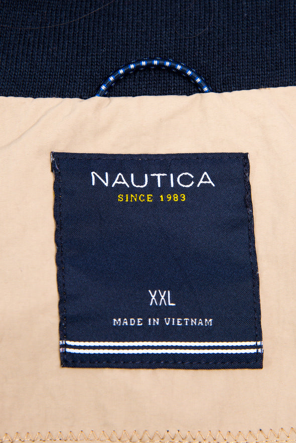 90's Nautica Beige Windbreaker Jacket