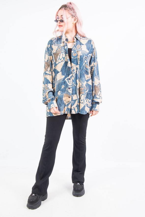 Vintage 90's Abstract Print Shirt