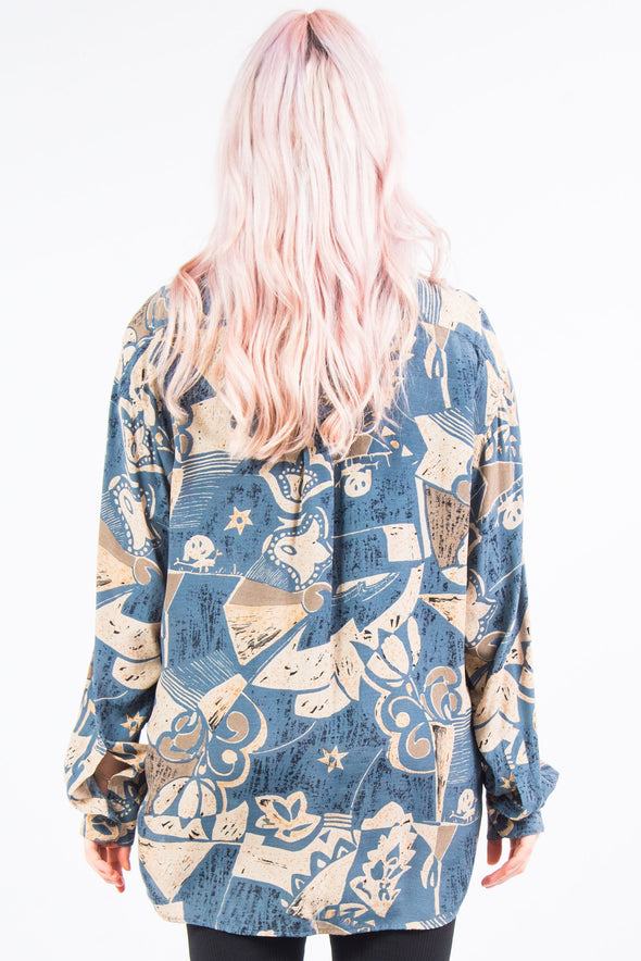 Vintage 90's Abstract Print Shirt