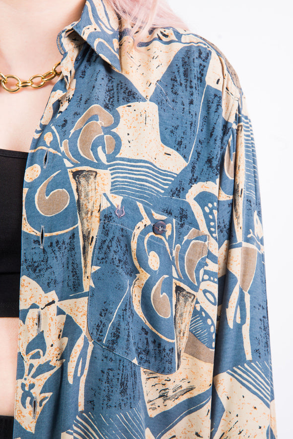 Vintage 90's Abstract Print Shirt