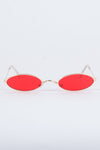 Y2K Rita Skinny Red Sunglasses - The Vintage Scene