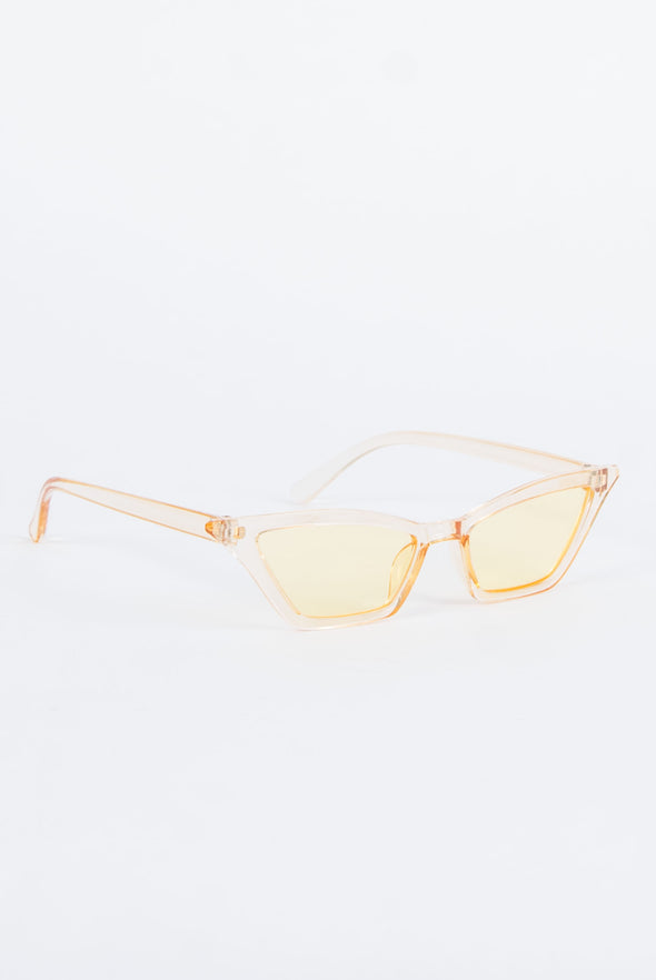 Y2K Olivia Yellow Sunglasses