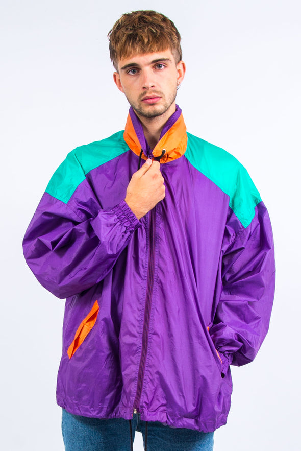 90's Colourblock Waterproof Rain Jacket