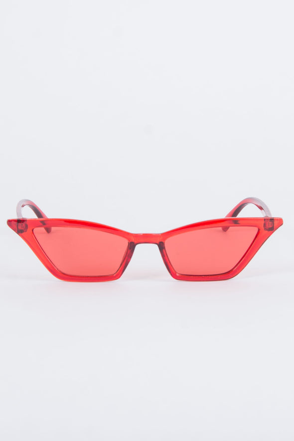 Y2K Olivia Red Sunglasses - The Vintage Scene
