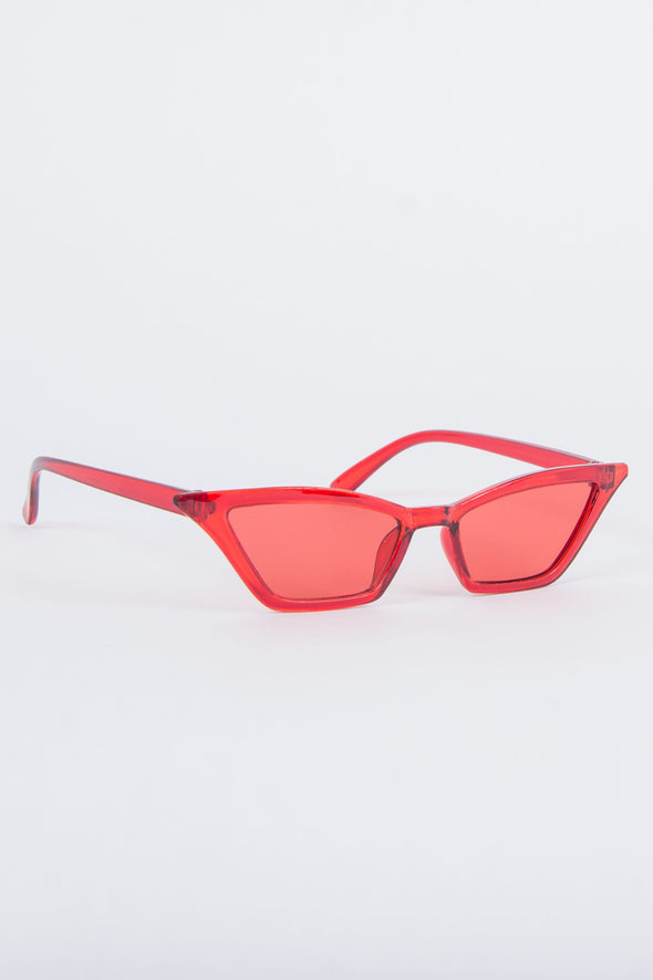 Y2K Olivia Red Sunglasses - The Vintage Scene