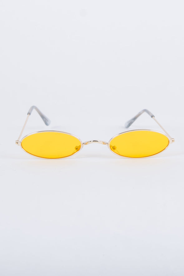 Rita Yellow Skinny Sunglasses