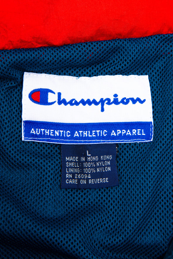 90's Champion 1/4 Zip Nylon Jacket