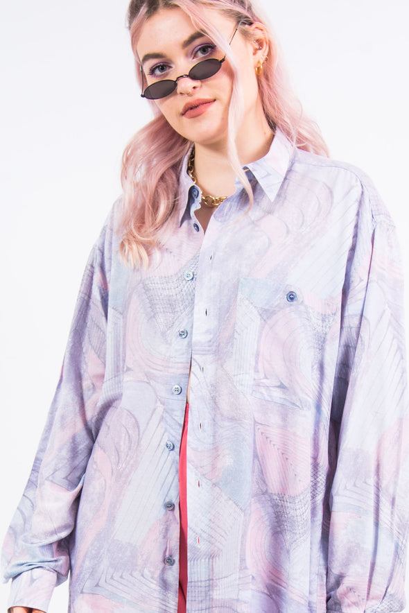 Vintage 90's Lilac Patterned Shirt