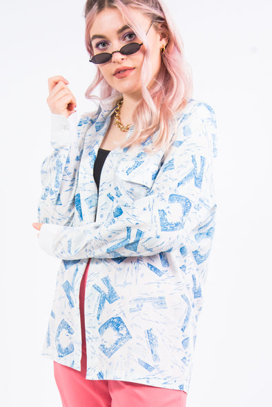 Vintage 90's Novelty Good Luck Print Shirt