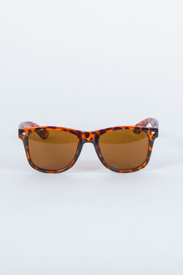 90's Frankie Tortoise Shell Wayfarer Sunglasses