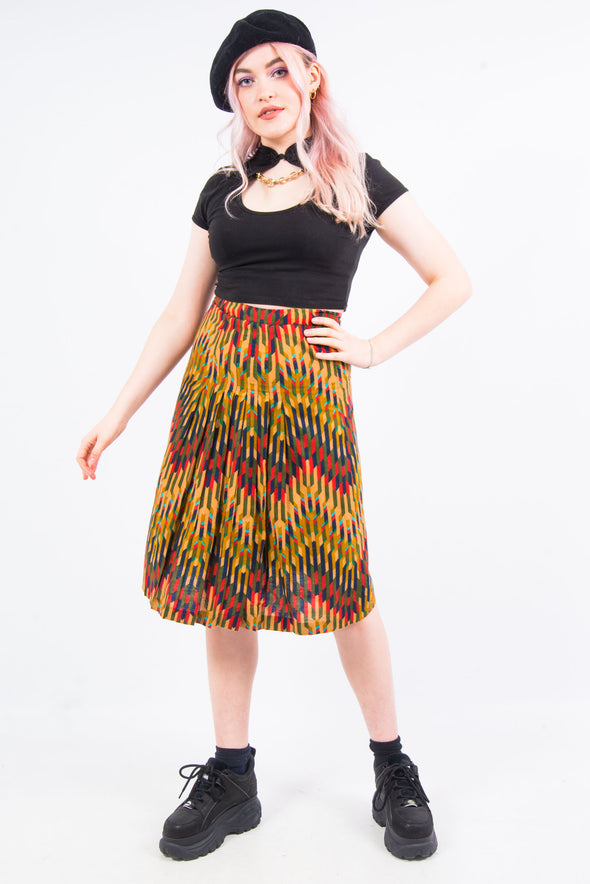 Vintage 70's Multicoloured Midi Skirt