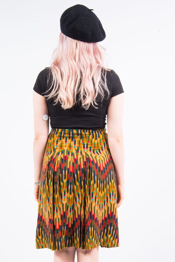 Vintage 70's Multicoloured Midi Skirt