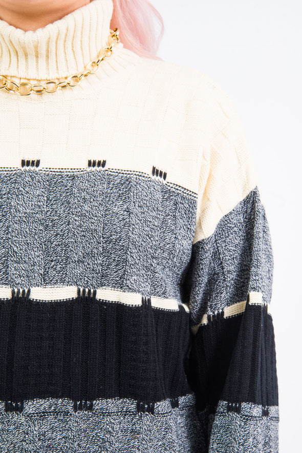 Vintage 90's Roll Neck Knit Jumper