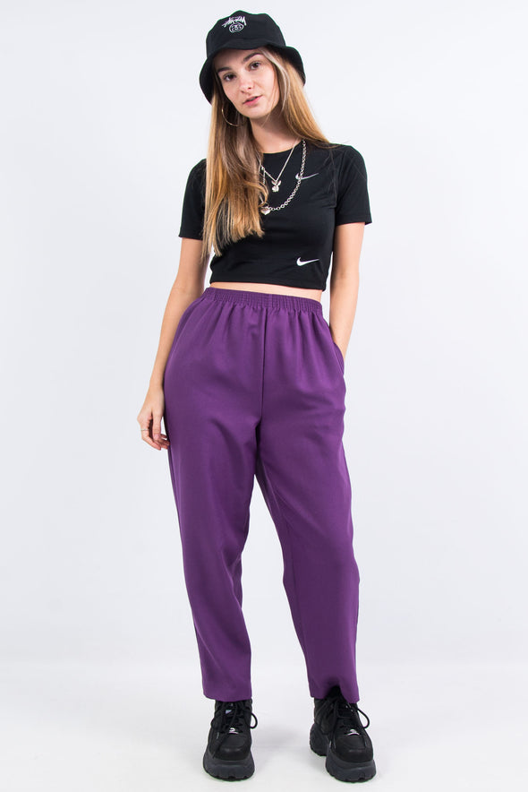 Vintage 90's High Waist Purple Trousers