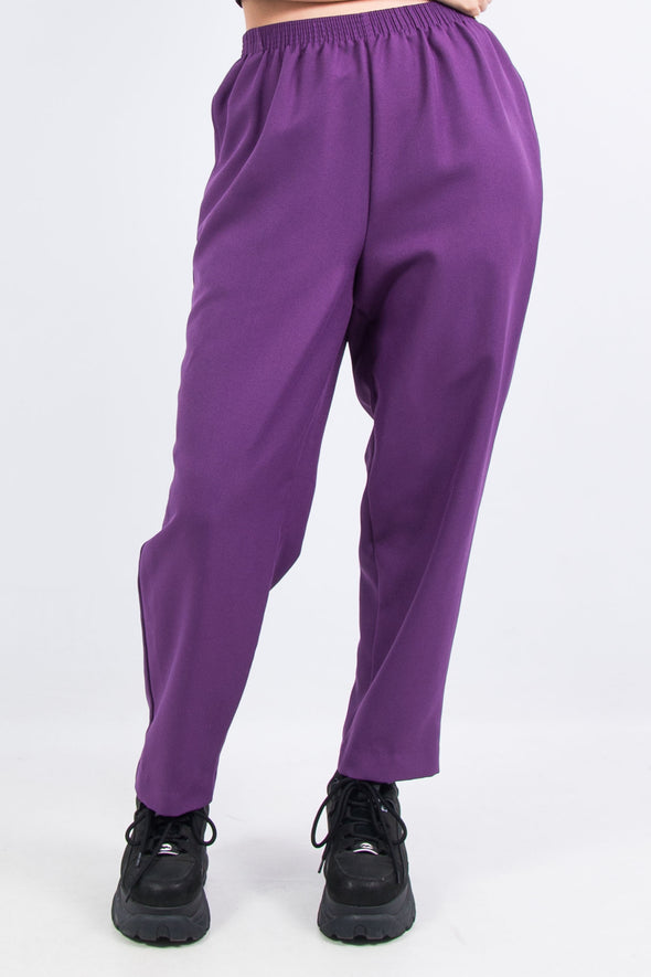 Vintage 90's High Waist Purple Trousers